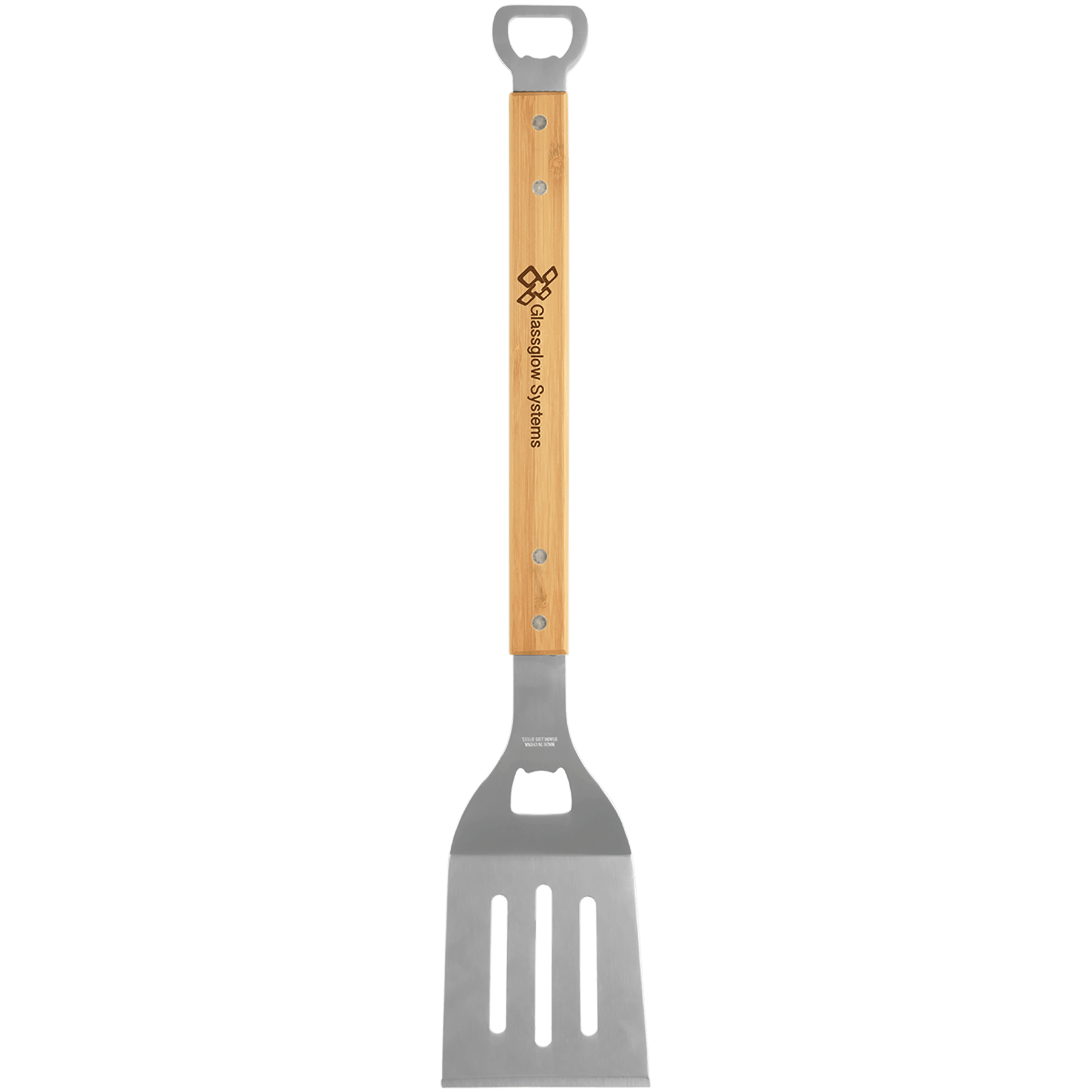 19.25" Bamboo Barbeque Spatula with Bottle Opener