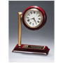 Rail Station Style Desk Clock on Rosewood High Gloss Base