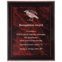 7" x 9" Red Marble Border Clear-Plaq Acrylic