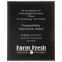 7" x 9" Solid Black Border Clear-Plaq Acrylic