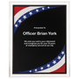 7" x 9" Stars & Stripes Border Clear-Plaq Acrylic