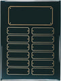12 Plate Black Piano Finish Completed Perpetual Plaque