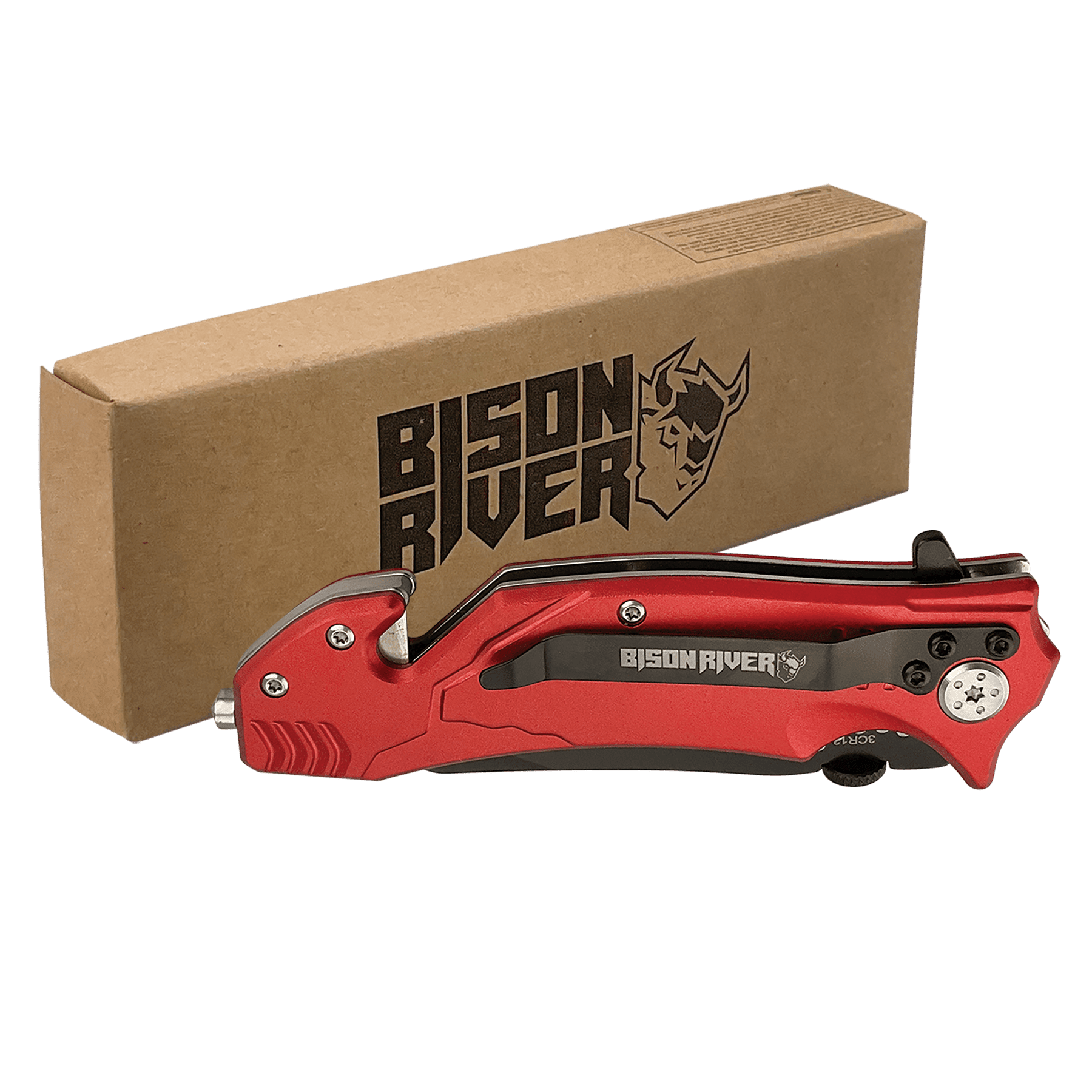 Bison River 4.5" Red Rescue Knife
