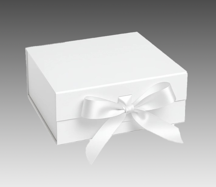 Matte Magnetic Gift Boxes with Ribbons - BXM03