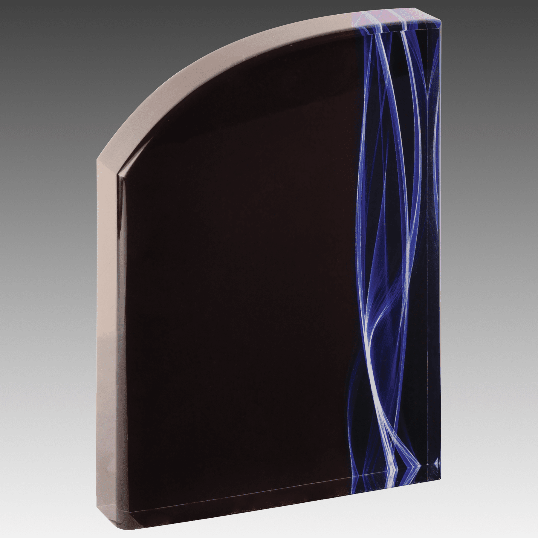 7" Wave Blue Vapor Acrylic