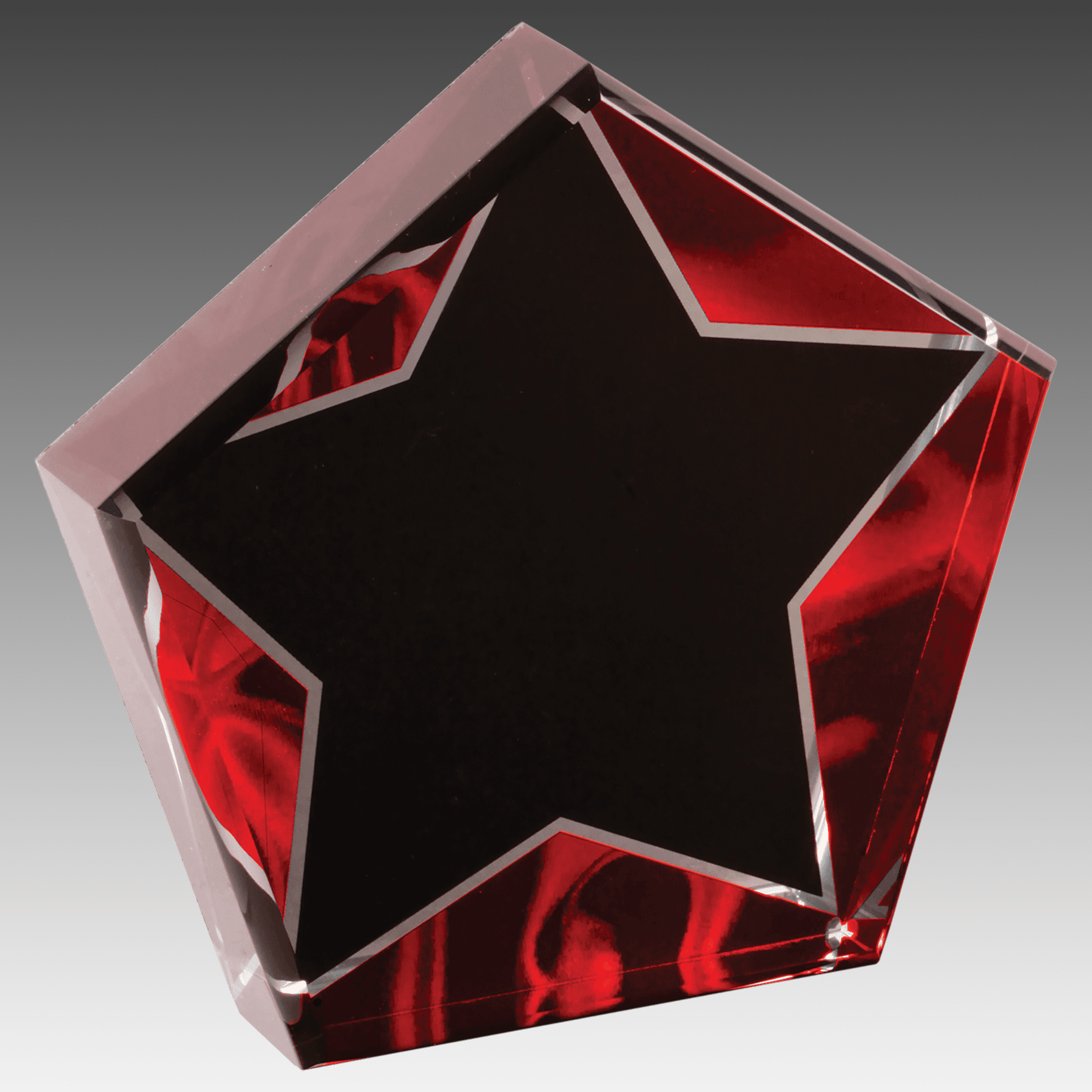 5" Star Red Velvet Acrylic