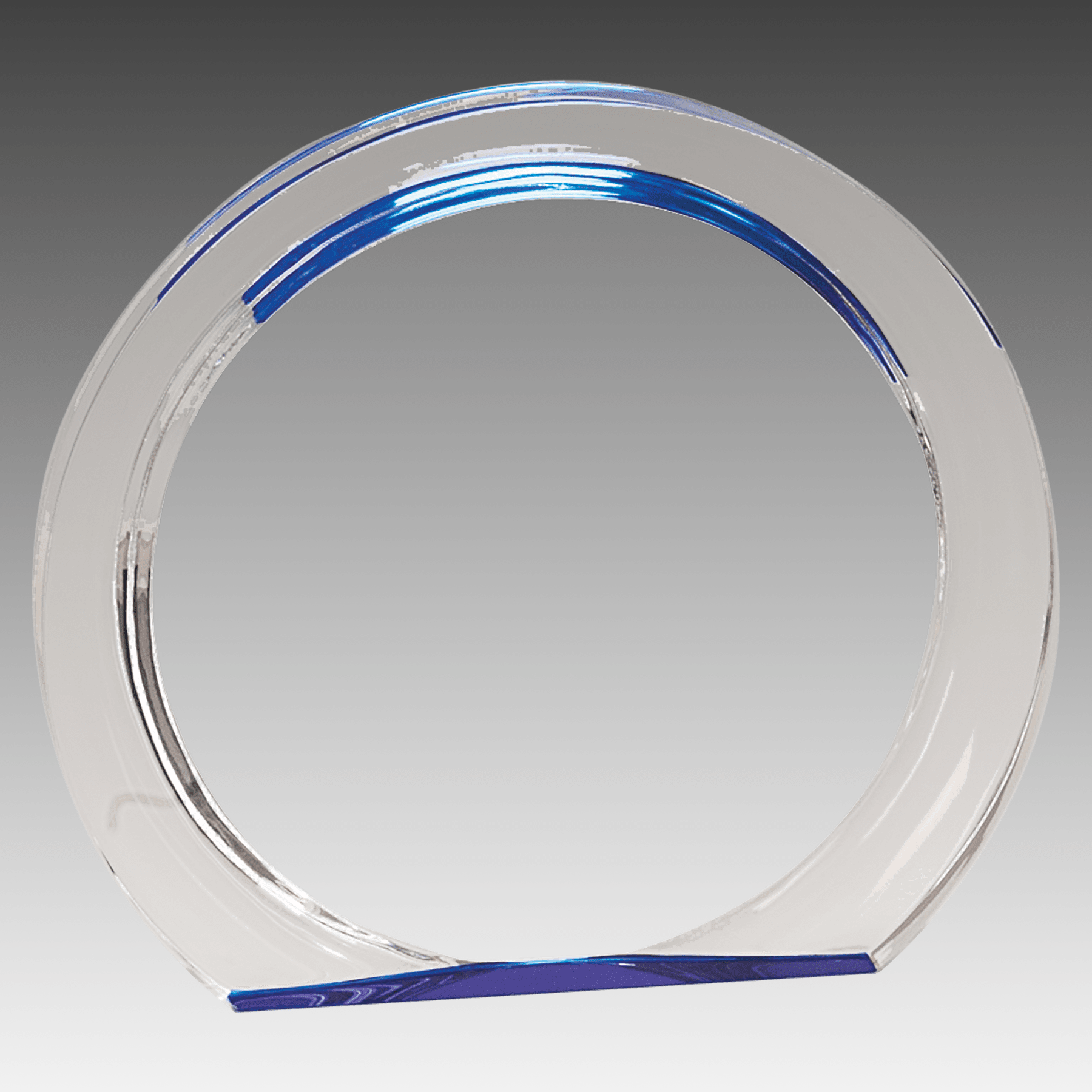 5.4" Blue Round Halo Acrylic