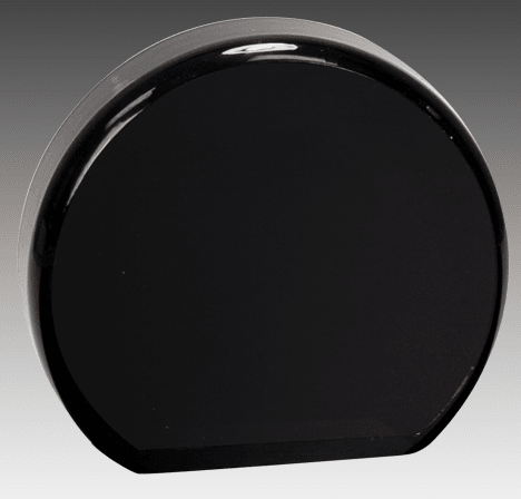 3.5" Black Acrylic Circle