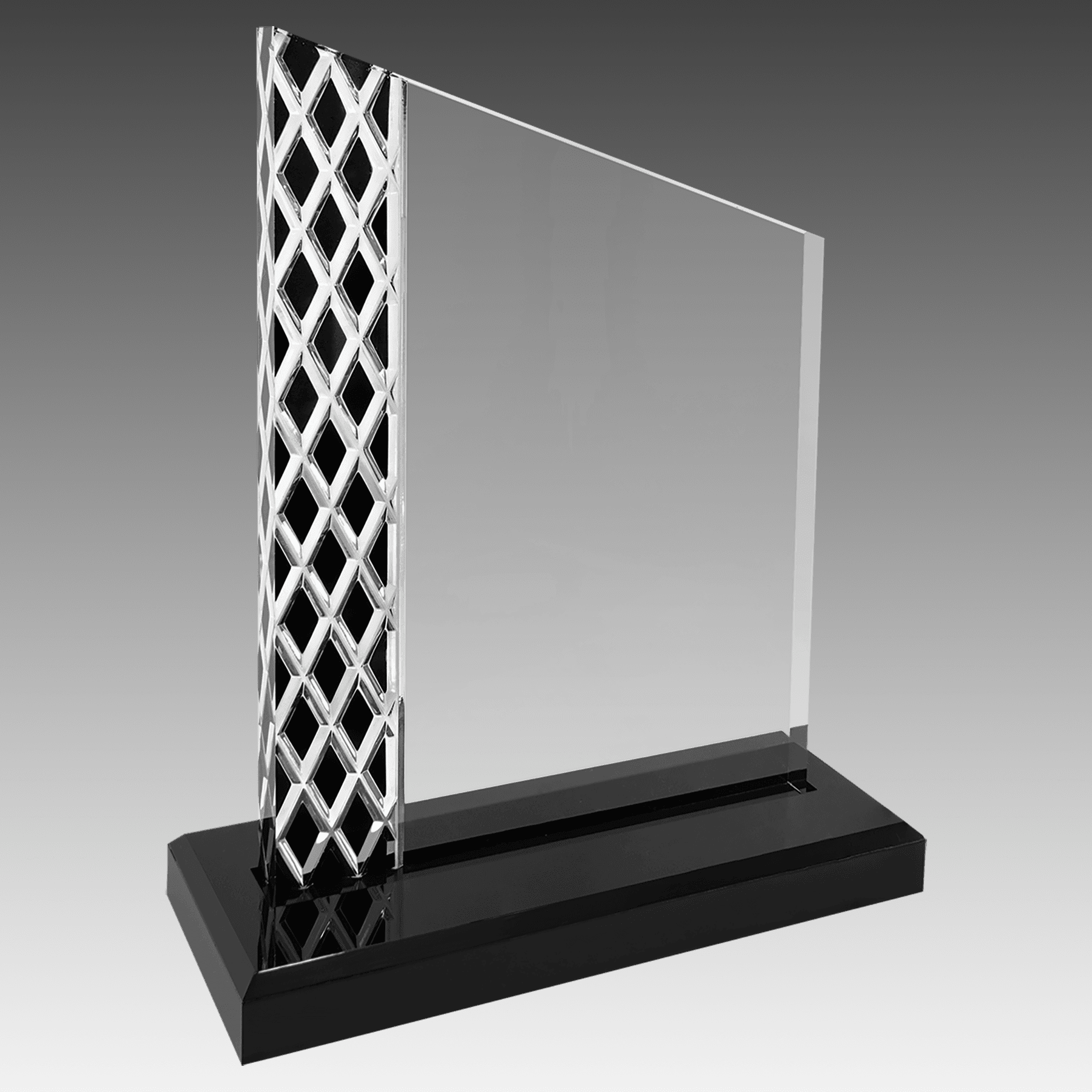 7" Black Unite Diamond Ice Acrylic