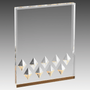 4" x 6" Gold Diamond Mirage Acrylic