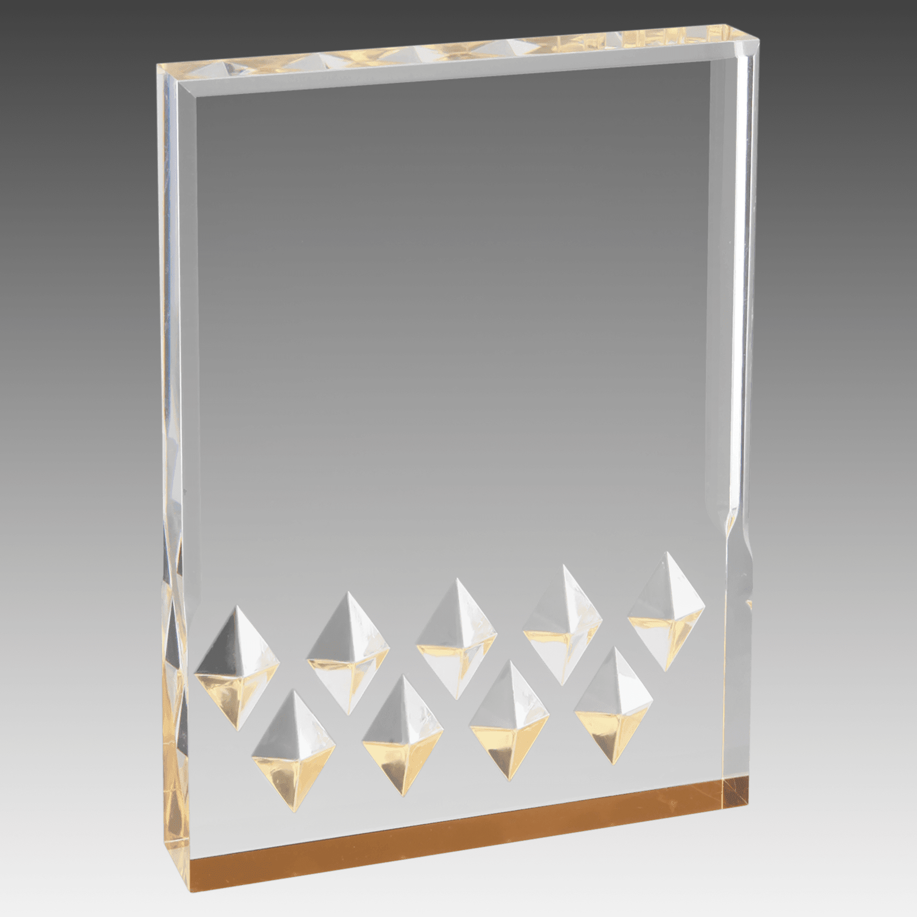 5" x 7" Gold Diamond Mirage Acrylic