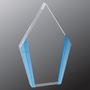 4.75" x 7.5" Diamond Acrylic with Blue Edges