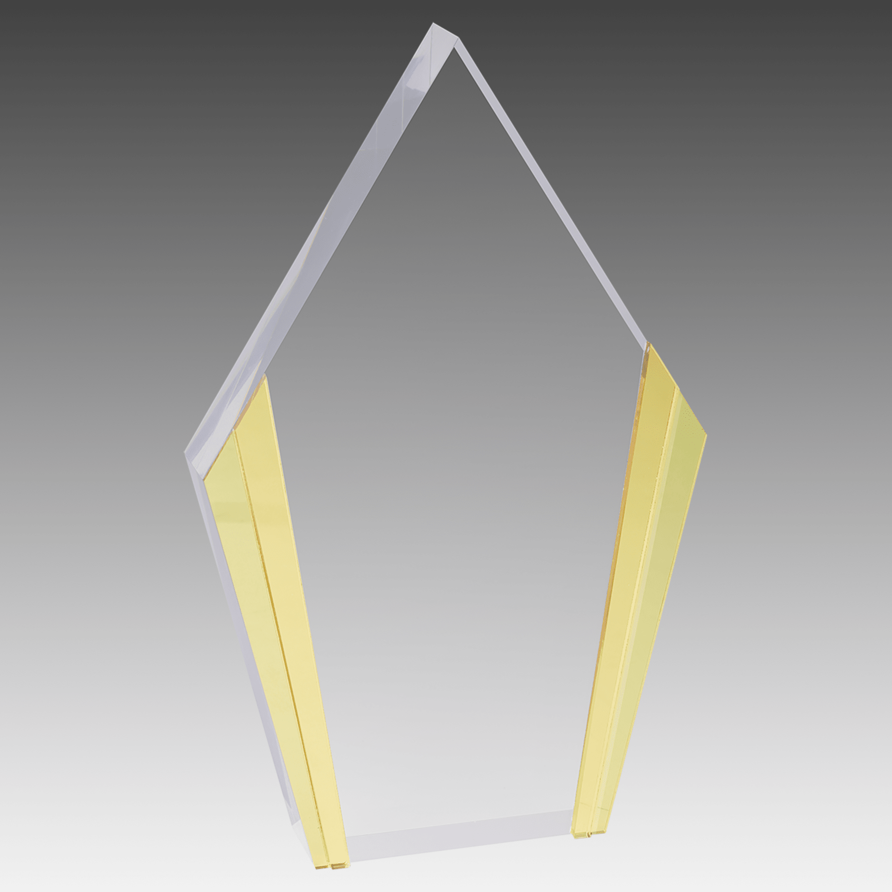 4.75" x 7.5" Diamond Acrylic with Gold Edges
