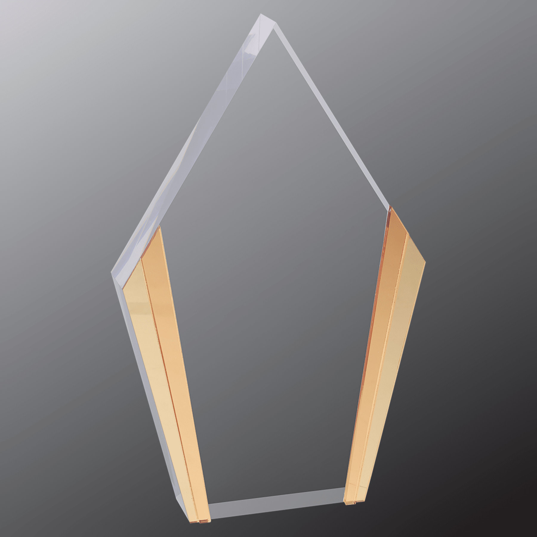 5.25" x 8.5" Diamond Acrylic with Gold Edges
