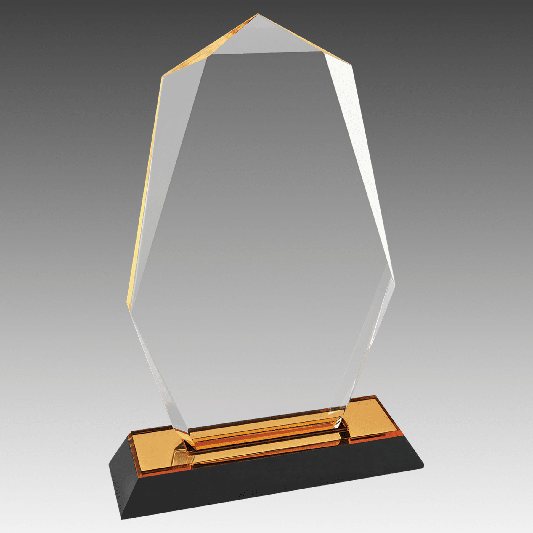 8" Gold Octagon Point Impress Acrylic