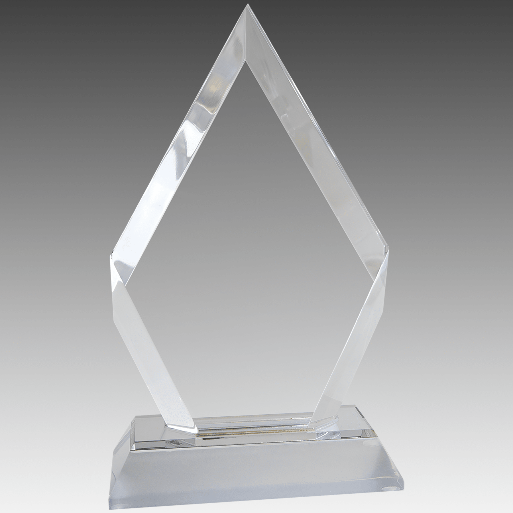 7" Silver Frosted Base Diamond Impress Acrylic