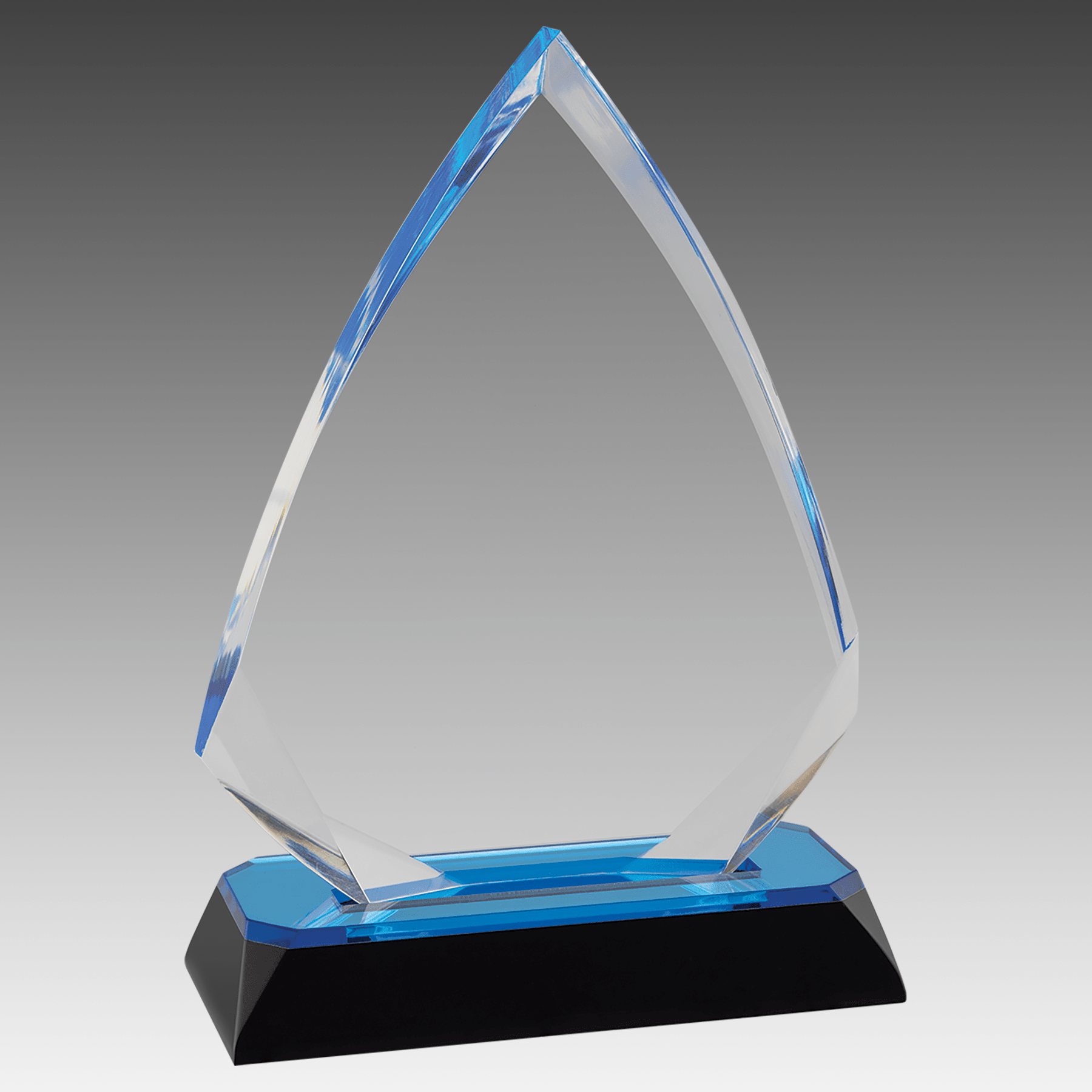 6.75" Blue Arrow Diamond Corner Base Impress Acrylic