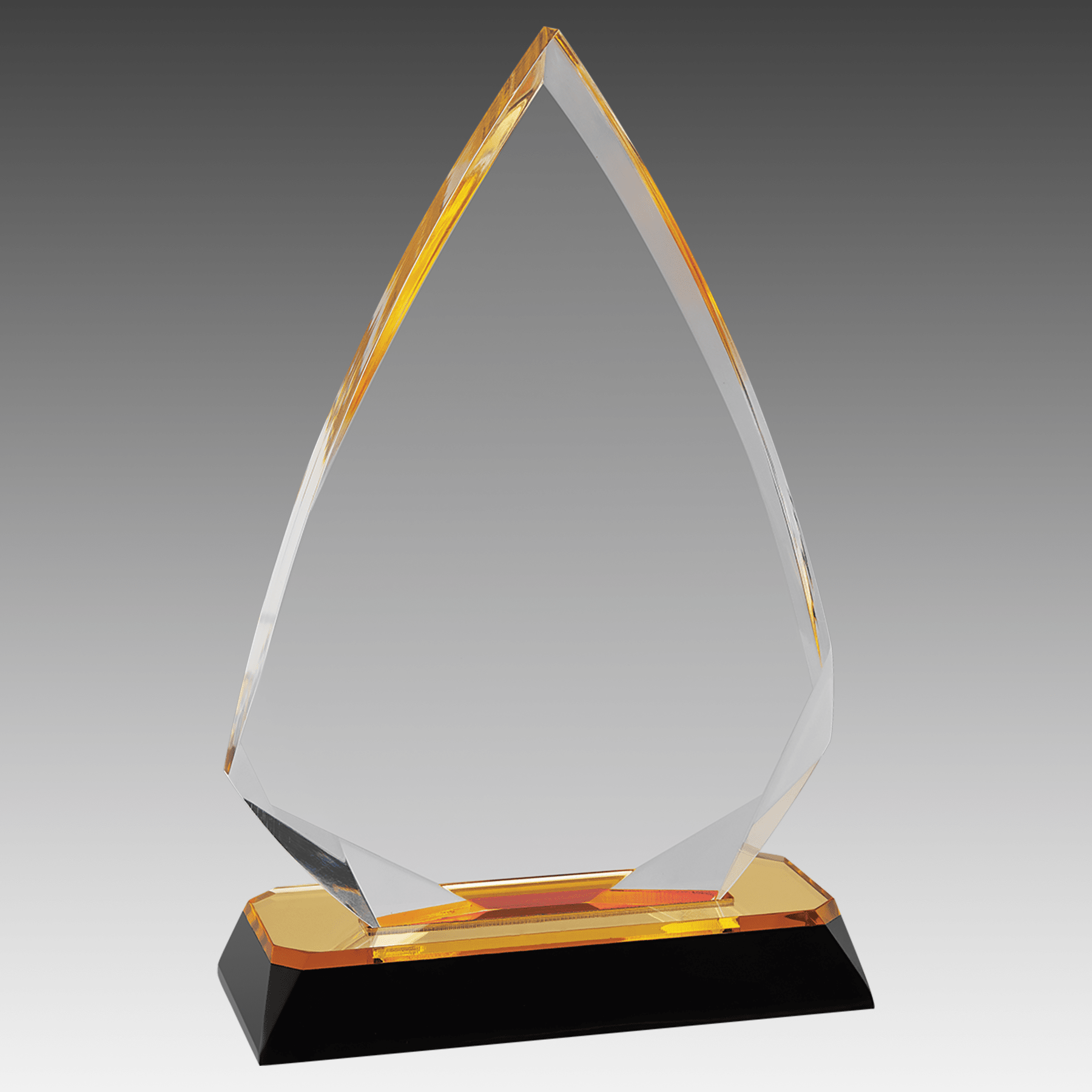 7.75" Gold Arrow Diamond Corner Base Impress Acrylic