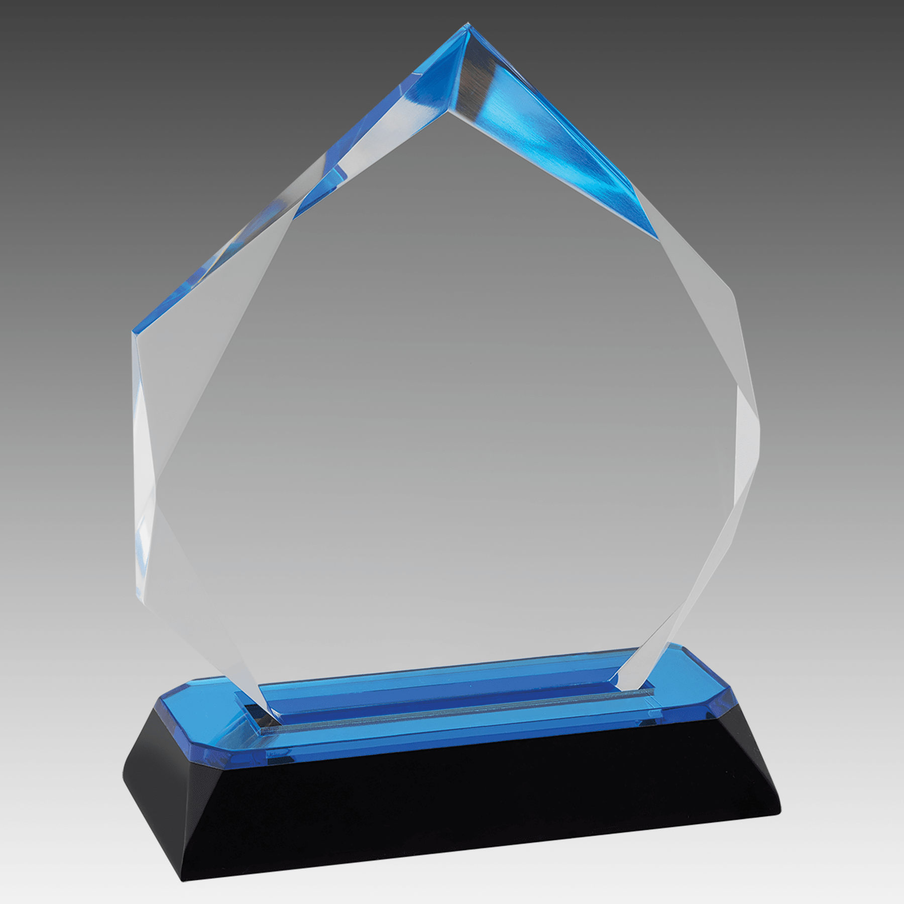 5.75" Blue Diamond-Diamond Corner Base Impress Acrylic