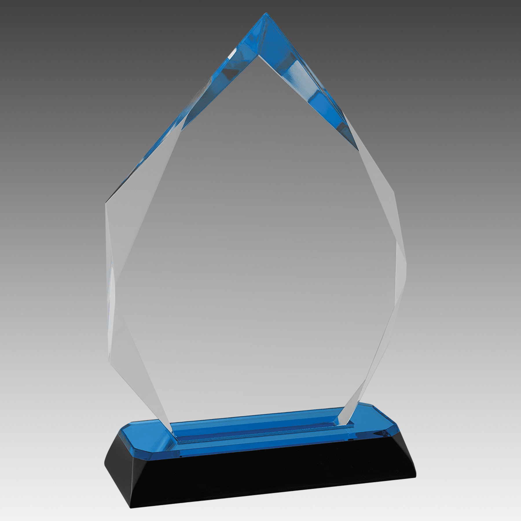 7.75" Blue Diamond-Diamond Corner Base Impress Acrylic