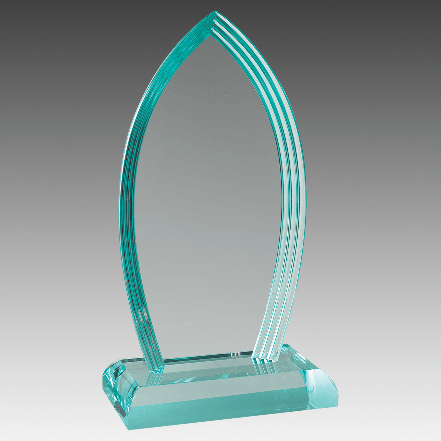 7.75" Flame Series Jade Acrylic Award