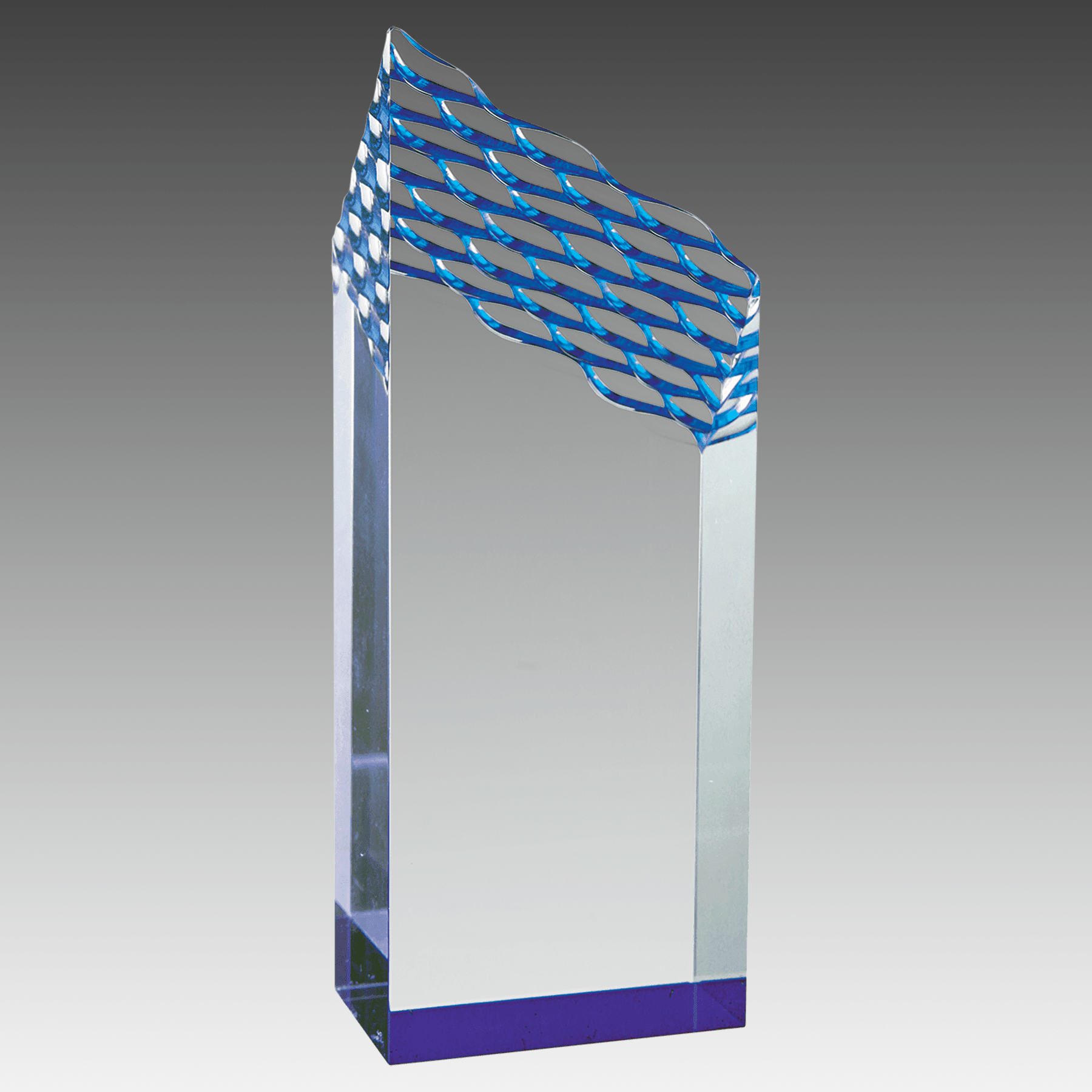 3" x 8" Blue Riptide Acrylic