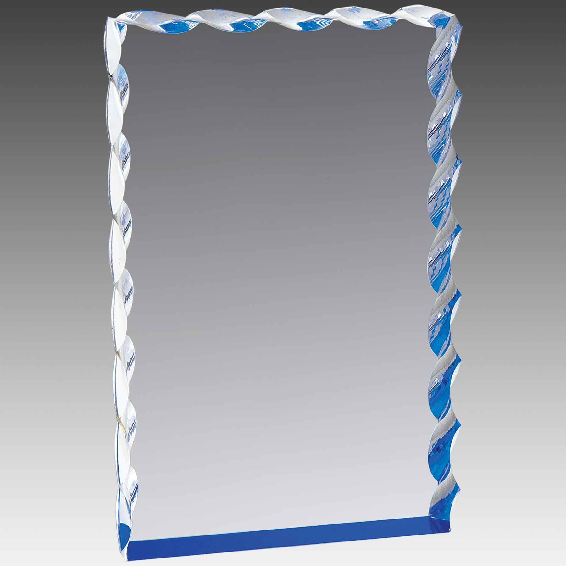 4" x 6" Blue Wave Edge Acrylic