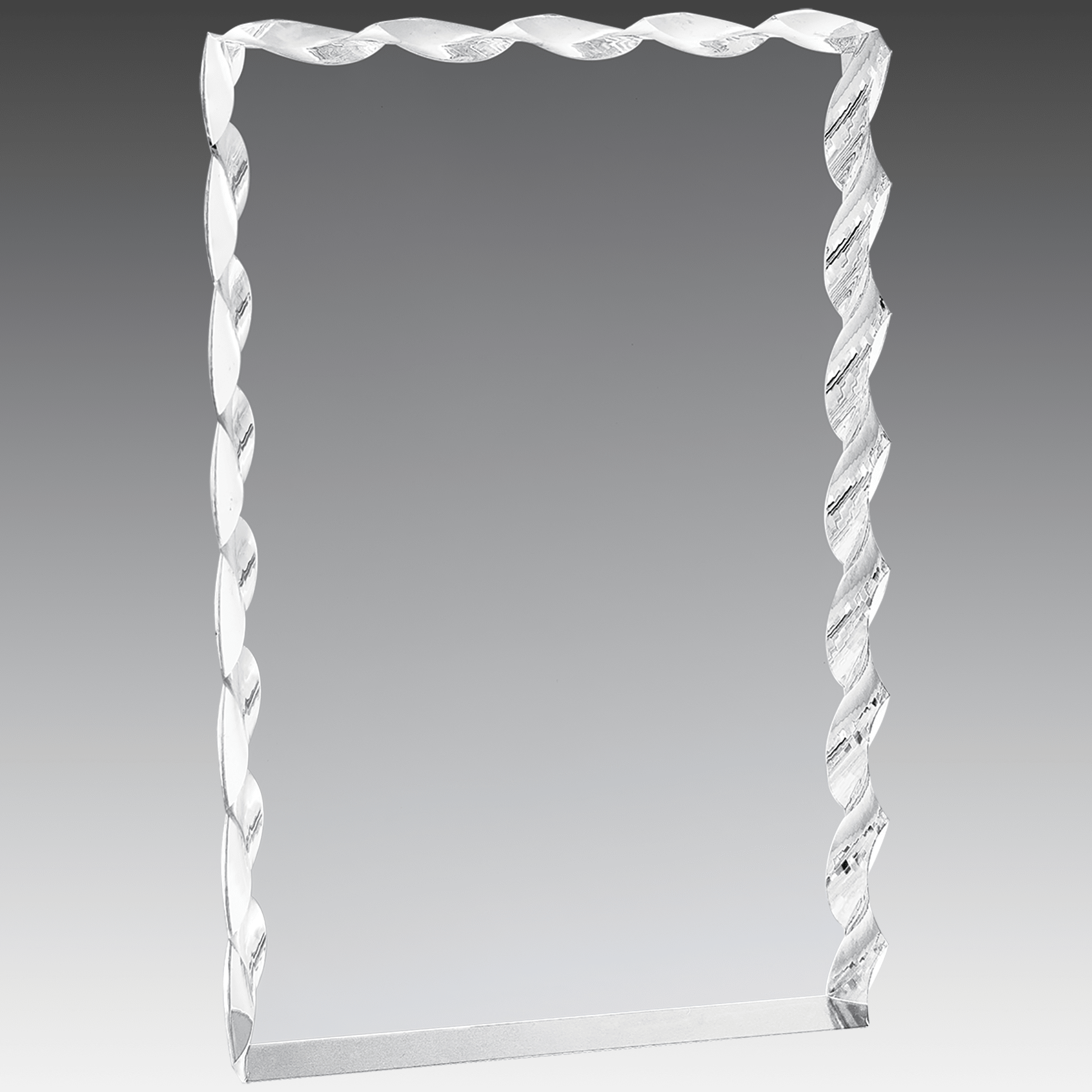 4" x 6" Silver Wave Edge Acrylic