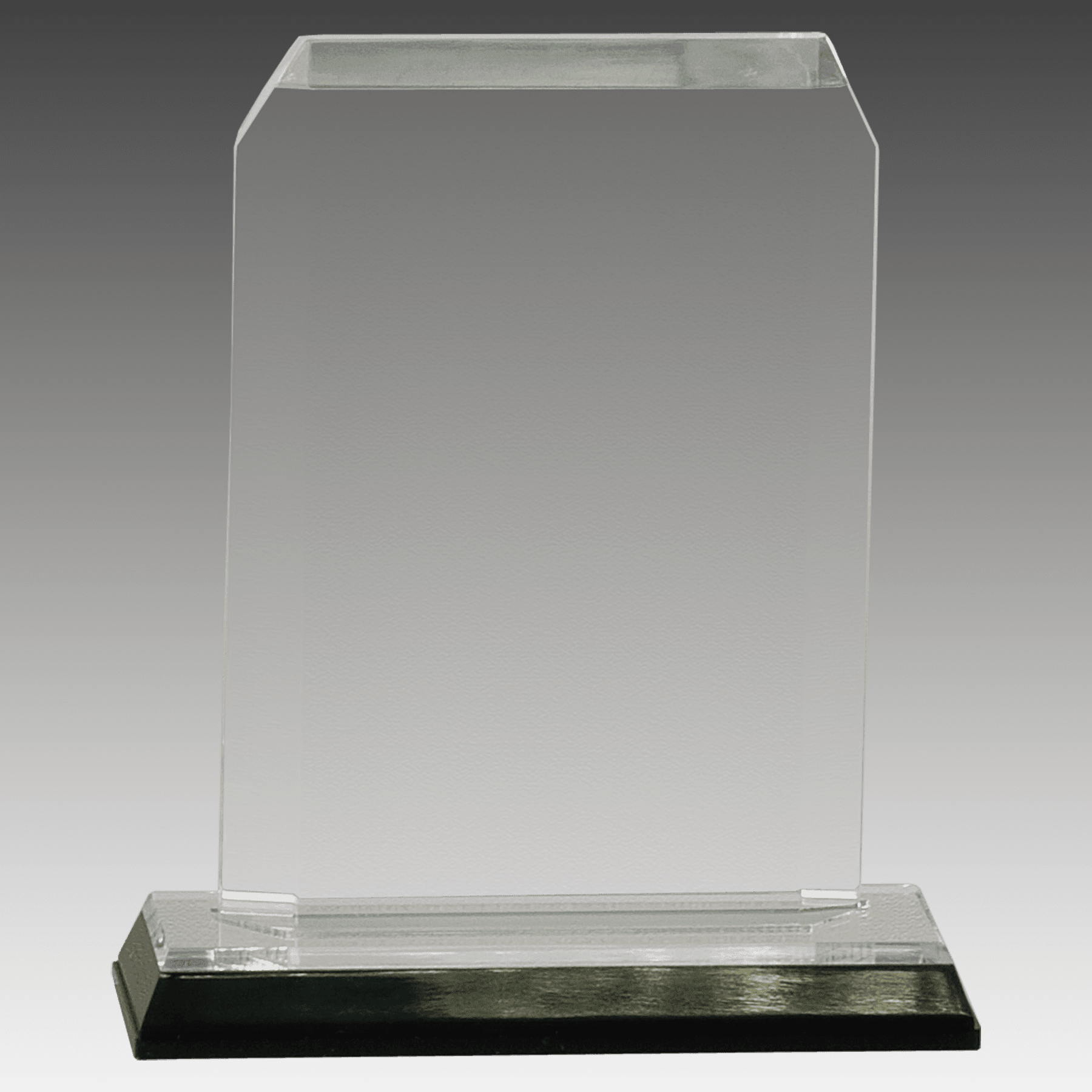 3.5" x 5.5" Silver Clipped Corner Impress Acrylic
