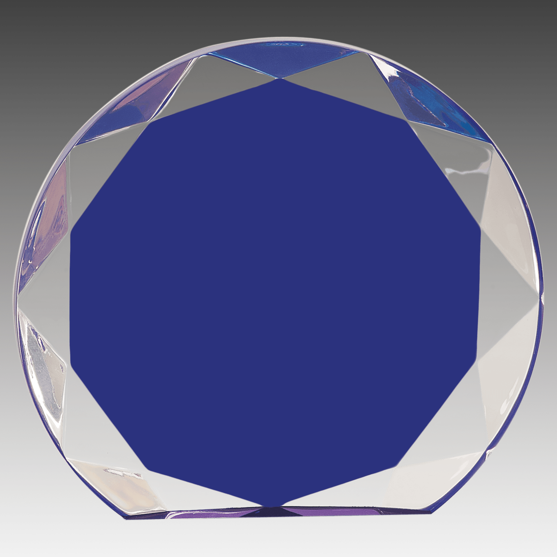 5.5" Blue Sunburst Acrylic