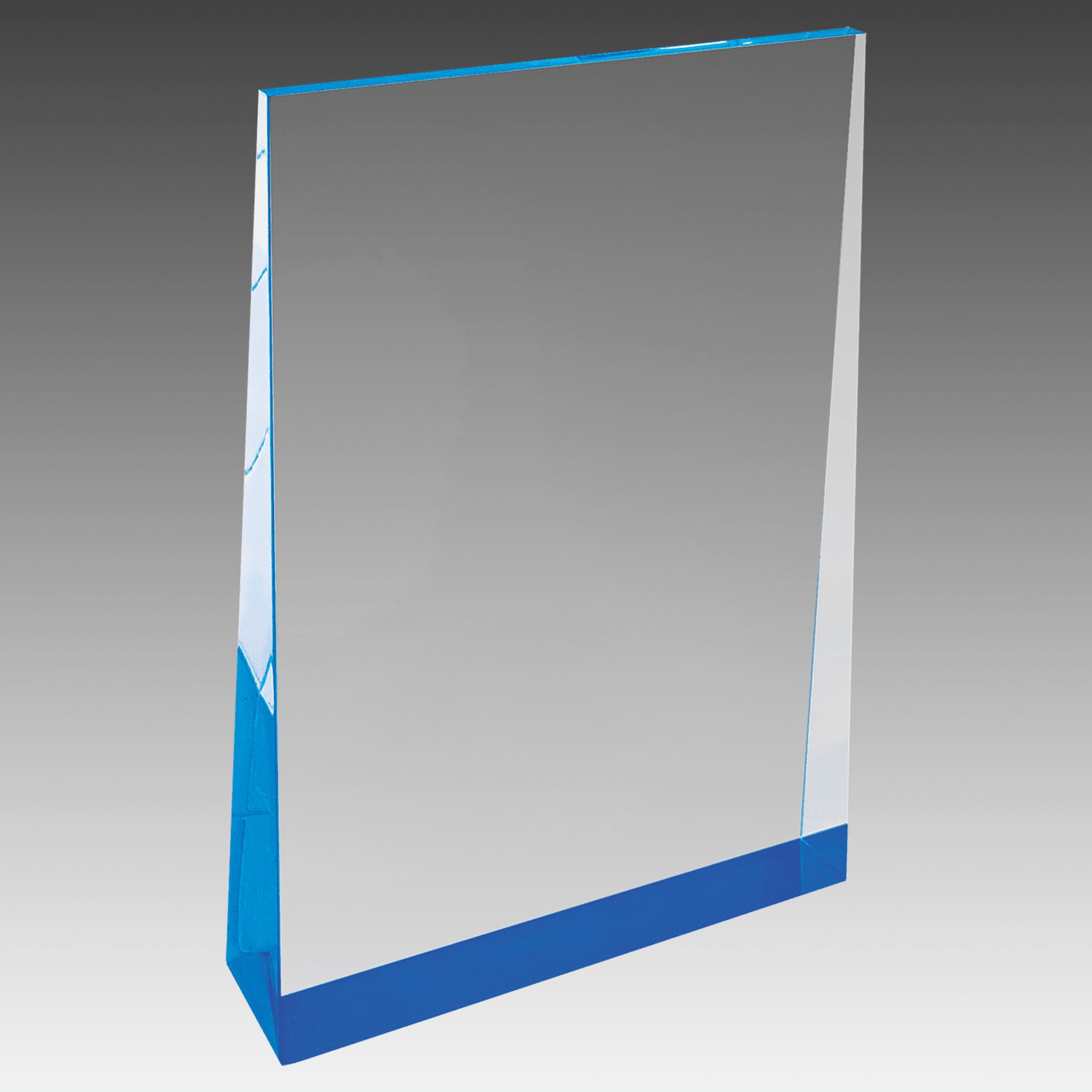 4.5" x 7" Blue Acrylic Wedge