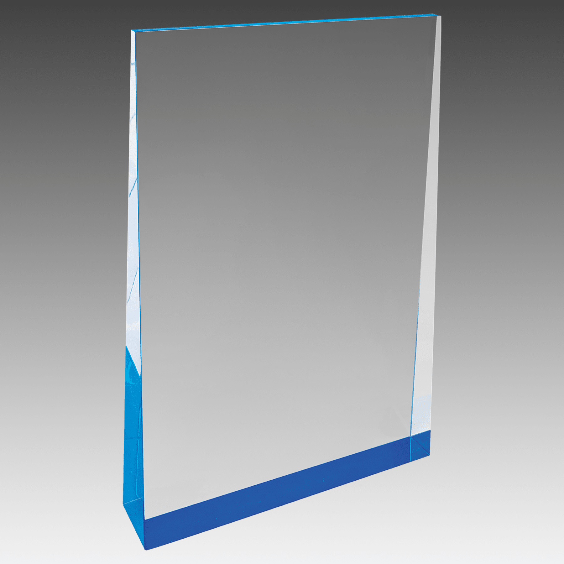 5" x 8" Blue Acrylic Wedge