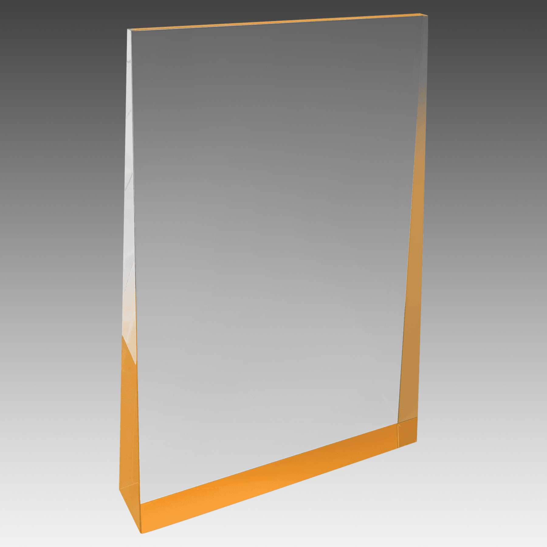 5" x 8" Gold Acrylic Wedge