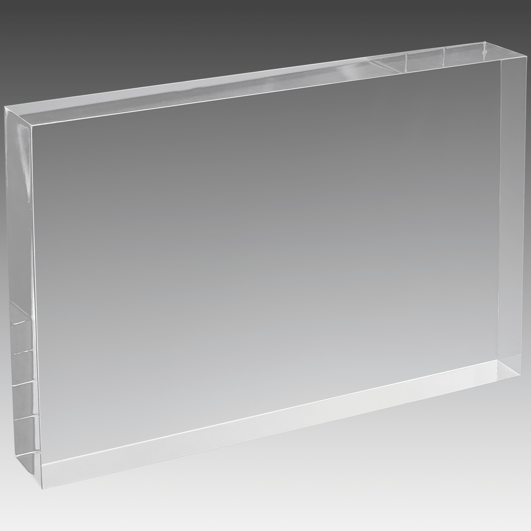 5" X 7" Clear Rectangle Square Cut Acrylic