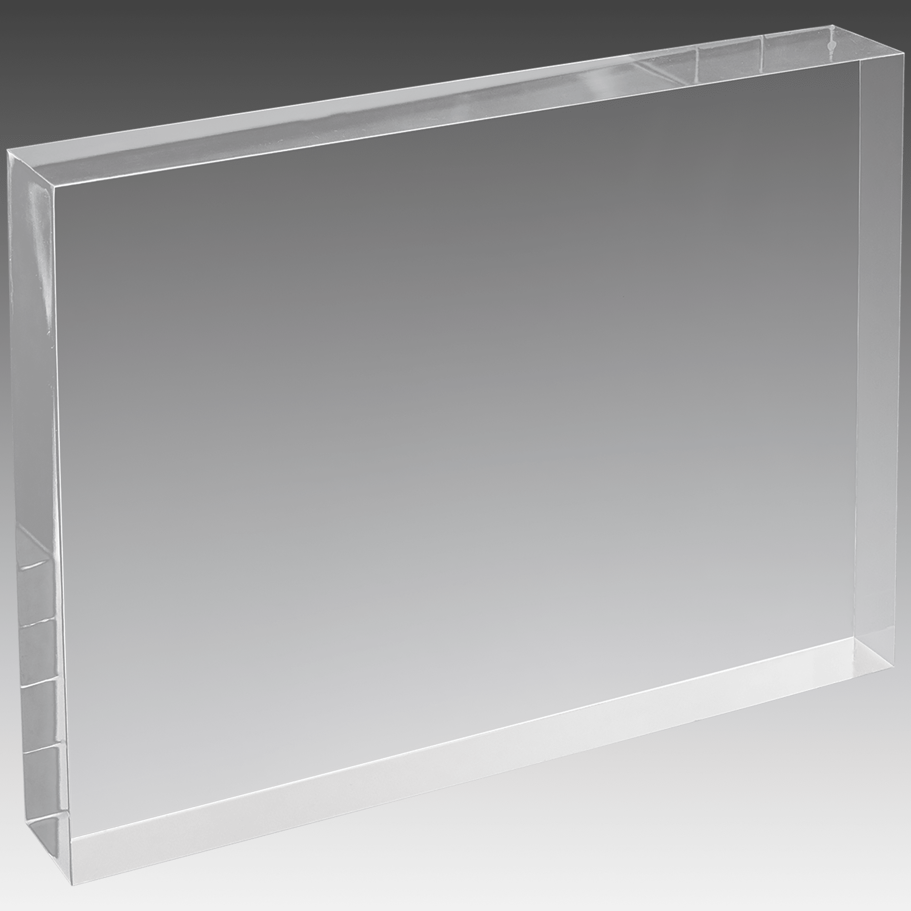6" X 8" Clear Rectangle Square Cut Acrylic