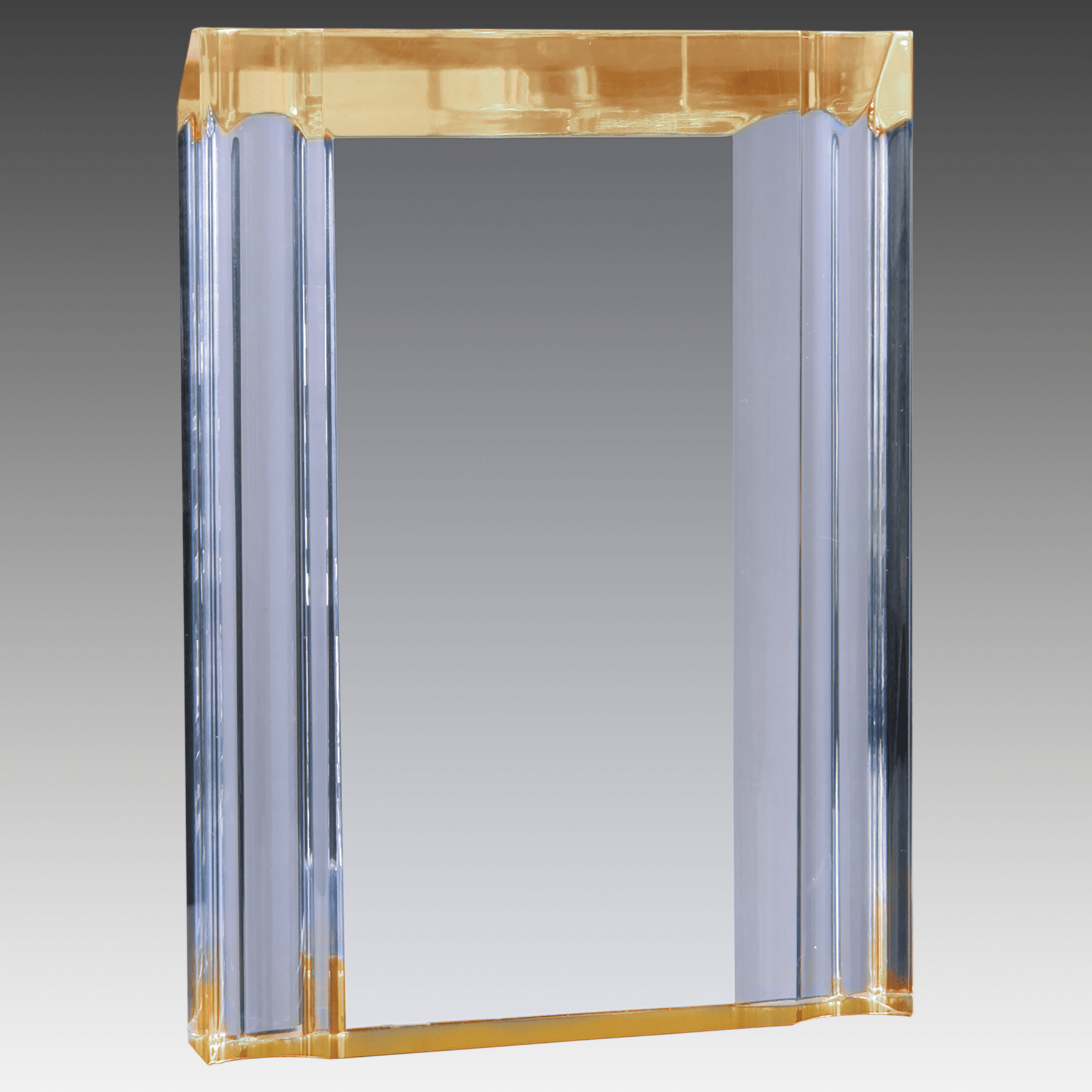 4.75" x 6.1" Gold Channel Acrylic