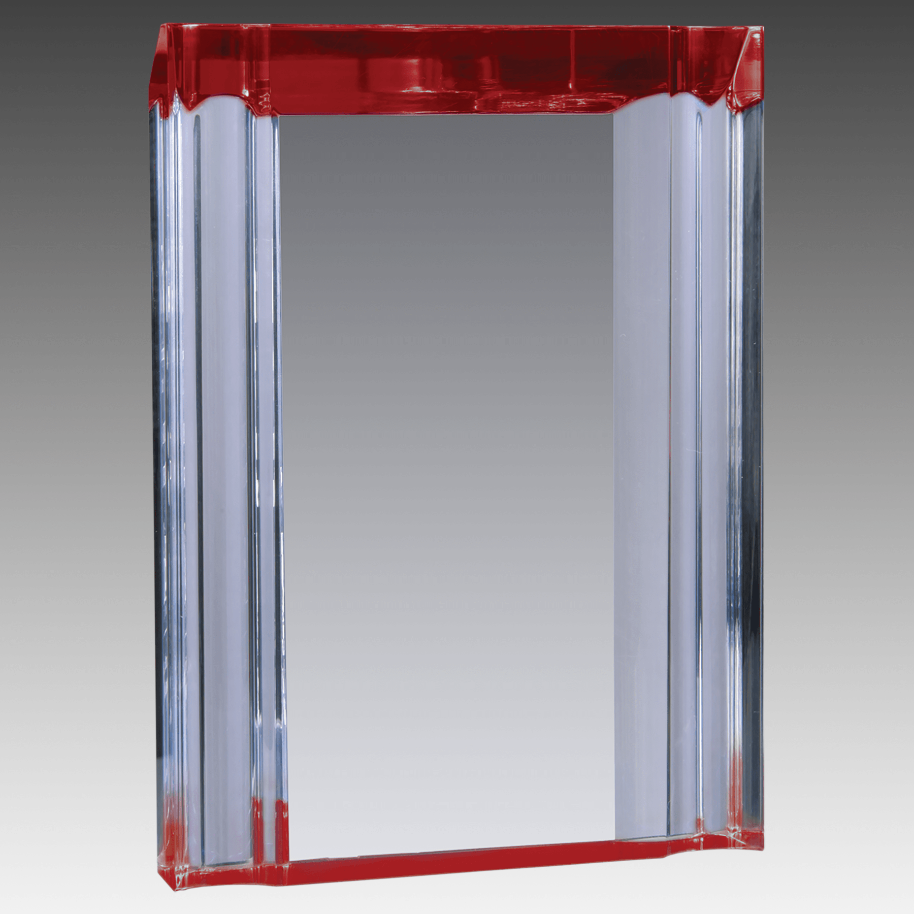 4.75" x 6.1" Red Channel Acrylic