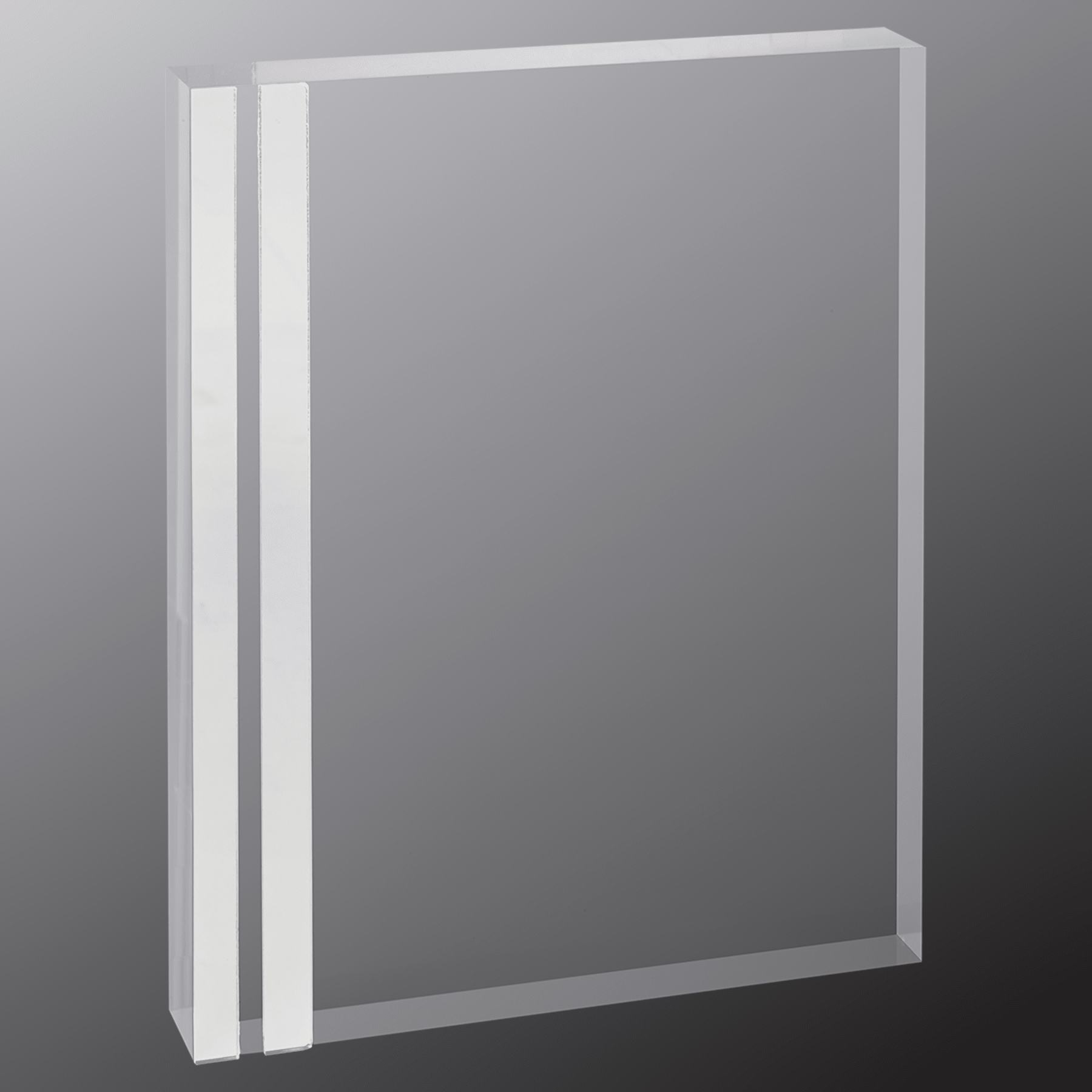 4" x 6" Rectangle Acrylic with Silver Edge