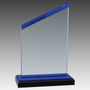 Acrylic w/Blue Accents, Black Base w/Blue Mirror Top