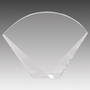 8" x 6" Crystal Facet Fan