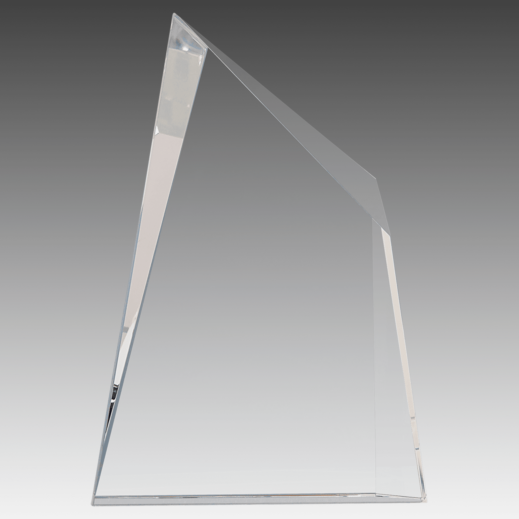 7" x 10" Crystal Facet Wedge