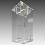 6" Crystal Diamond Top Pillar