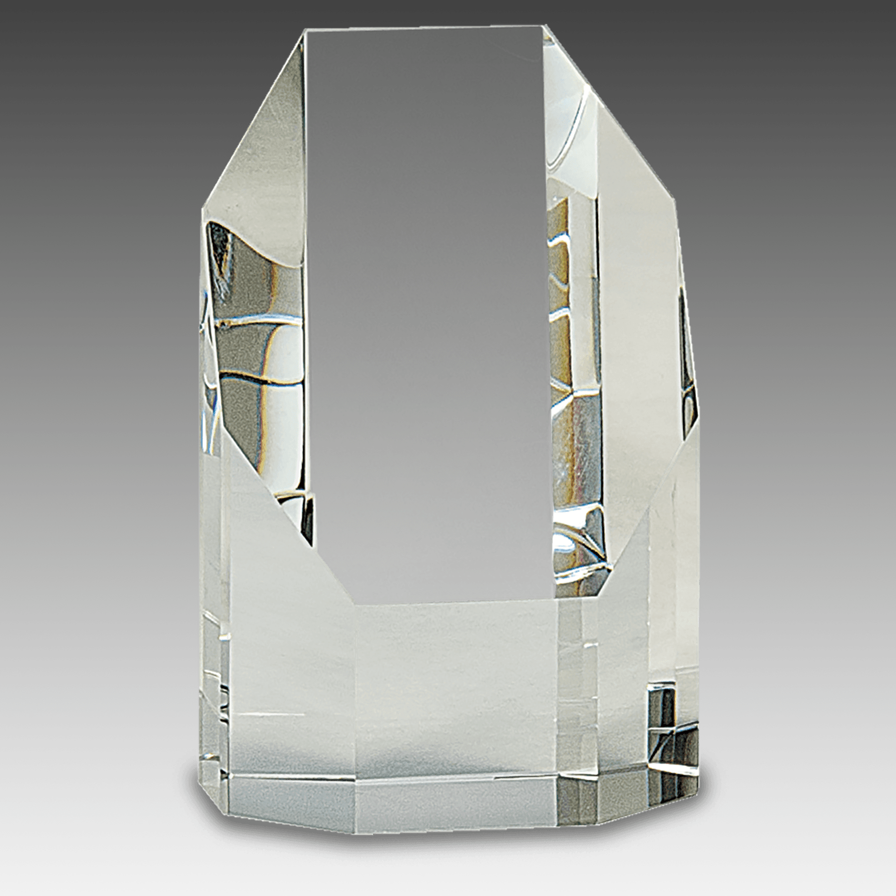 5" Clear Crystal Octagon Tower