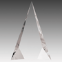 6" x 8" Crystal Facet Triangle