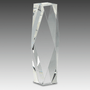 8" Clear Crystal Facet Tower