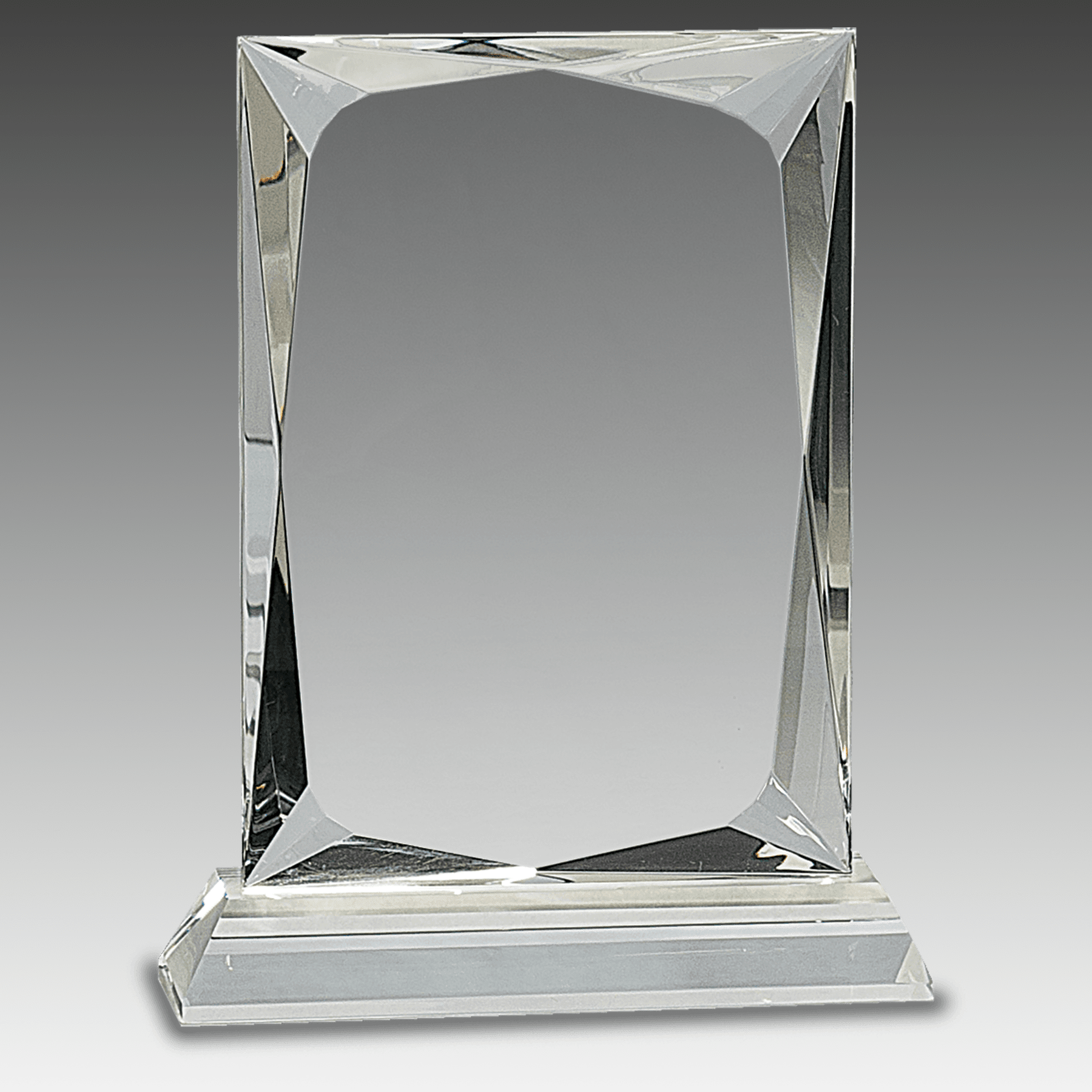 7.25" Crystal Rectangle on Clear Base