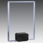 5" x 7" Crystal Rectangle with Black Crystal Base