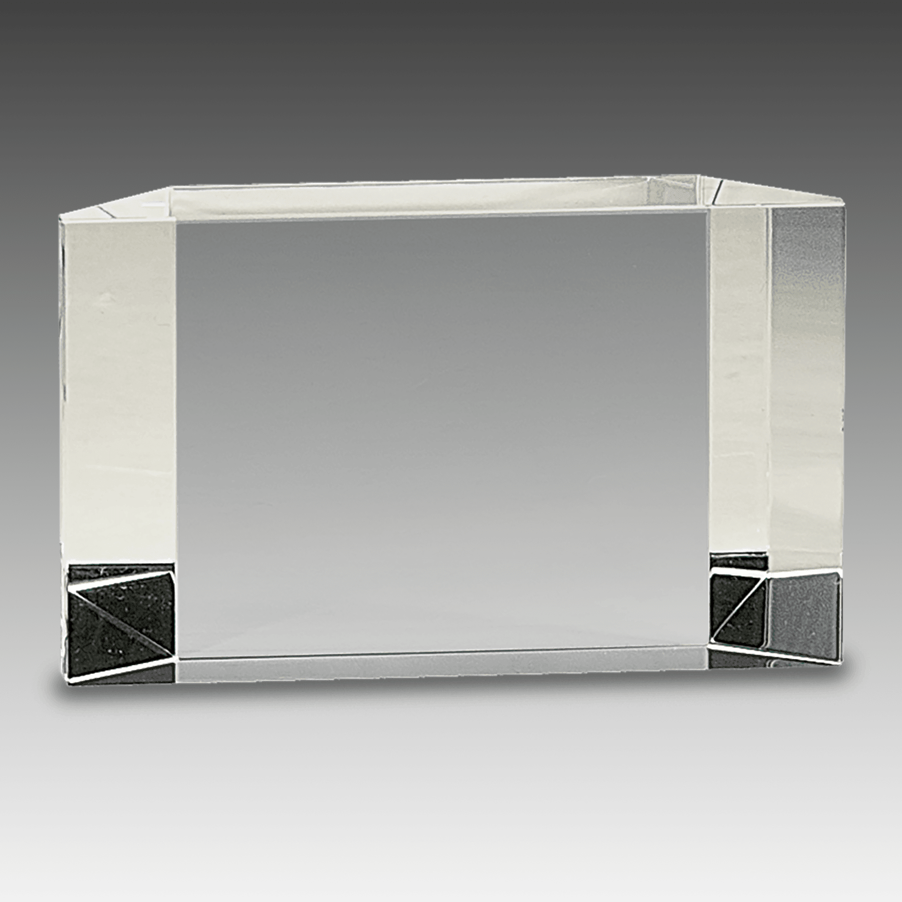 5" x 3" Clear Crystal Facet Block