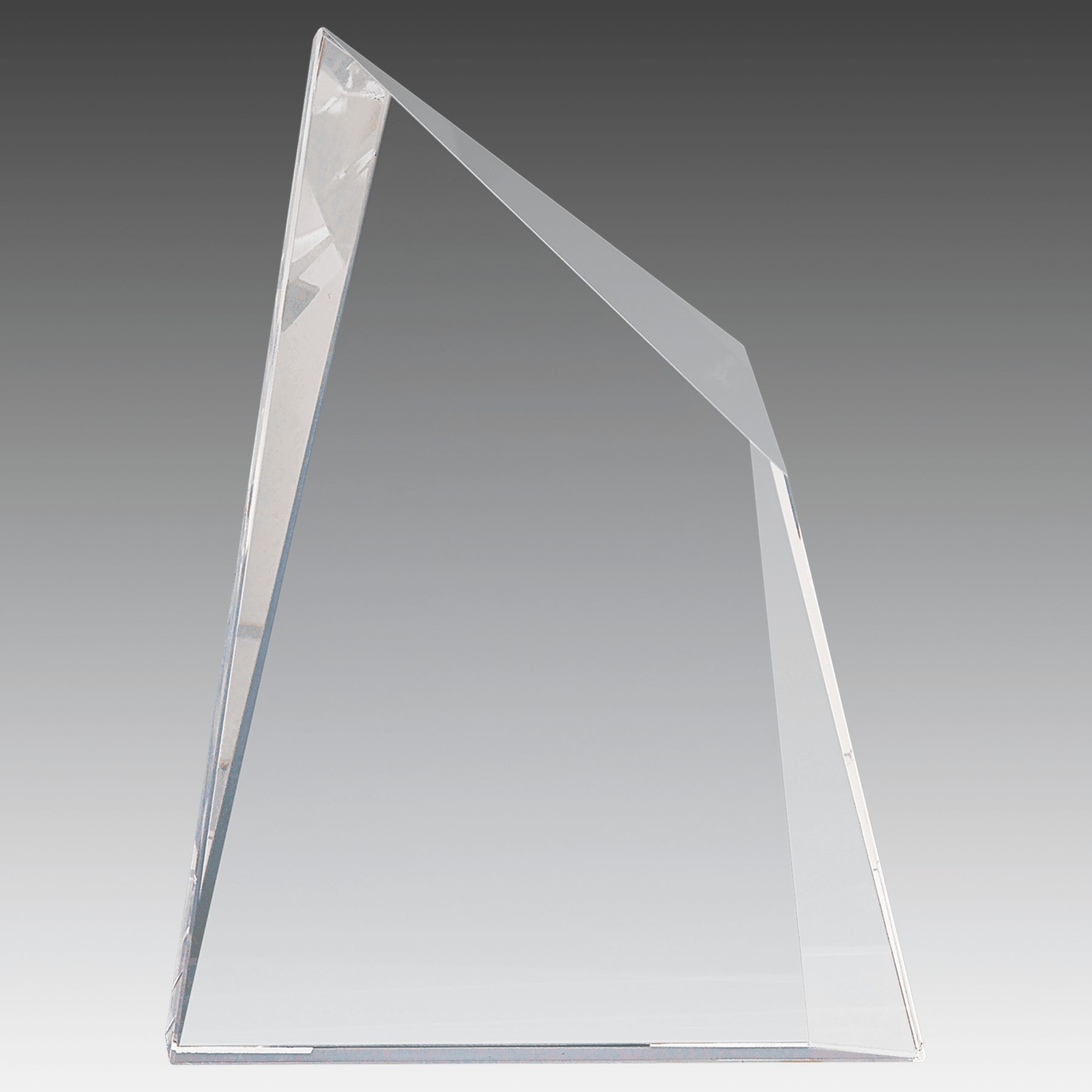 6.5" x 8.75" Crystal Facet Wedge