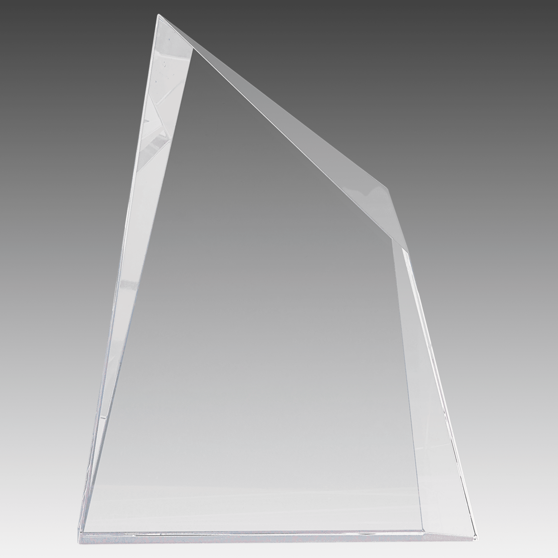 6" x 7.75" Crystal Facet Wedge